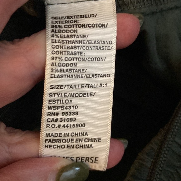 NWOT James Perse Stretch Cotton Poplin Shorts in size 1 (small) - Picture 9 of 10